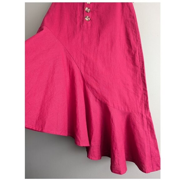 Madison the Label pink linen skirt - Picture 3 of 6